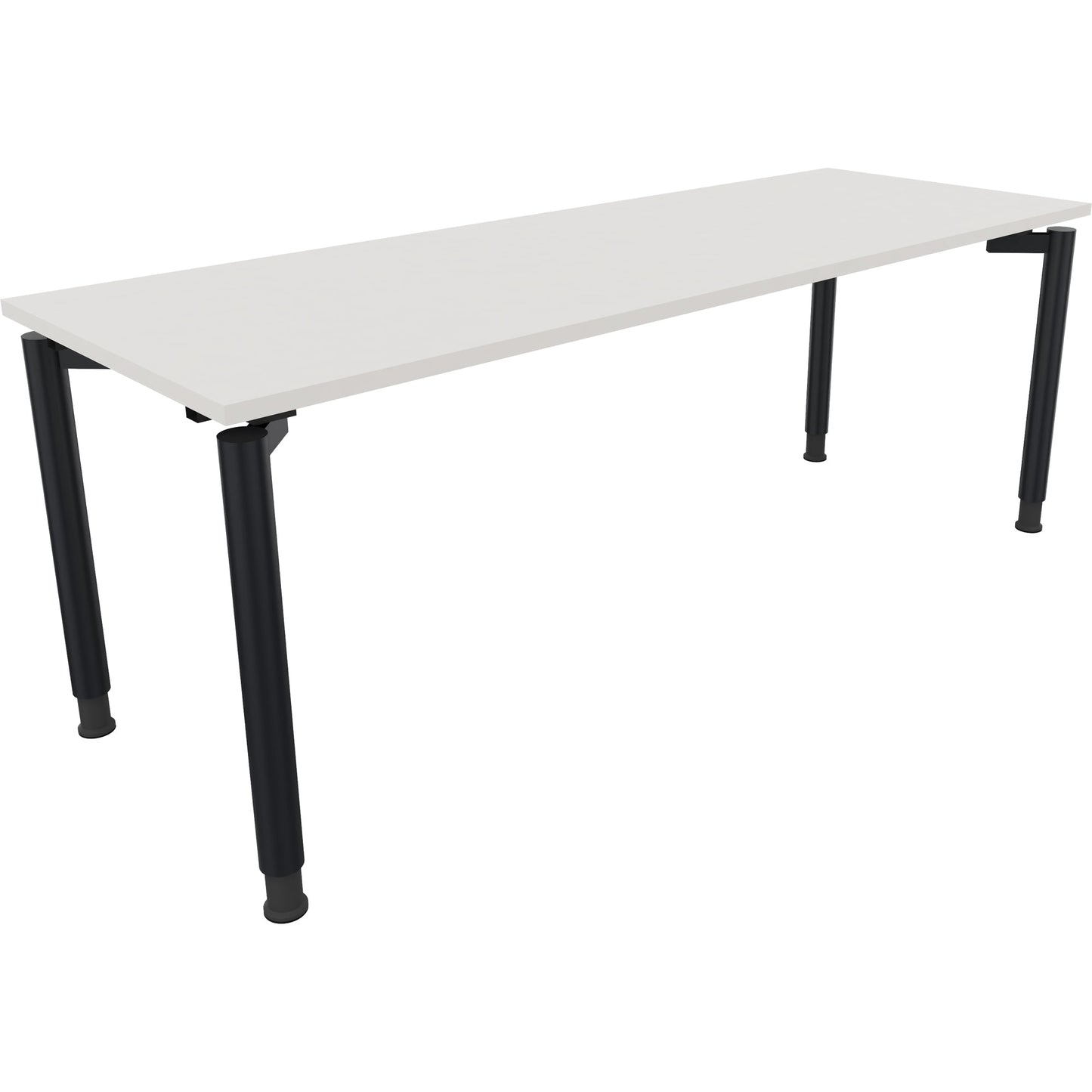 Schreibtisch all in one Maße: 2.000 x 680-820 x 700 mm (B x H x T) Holz diamant weiß