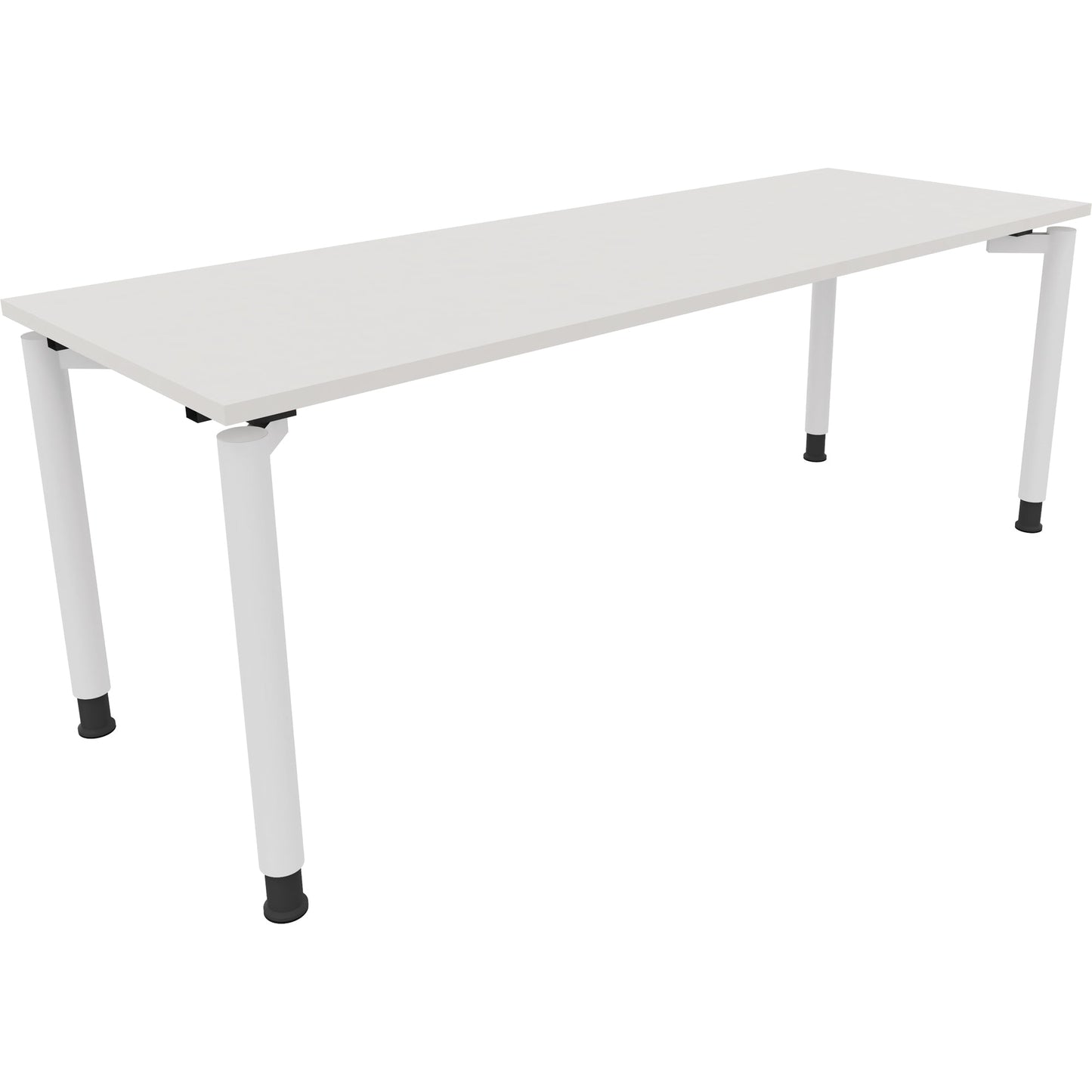 Schreibtisch all in one Maße: 2.000 x 680-820 x 700 mm (B x H x T) Holz diamant weiß
