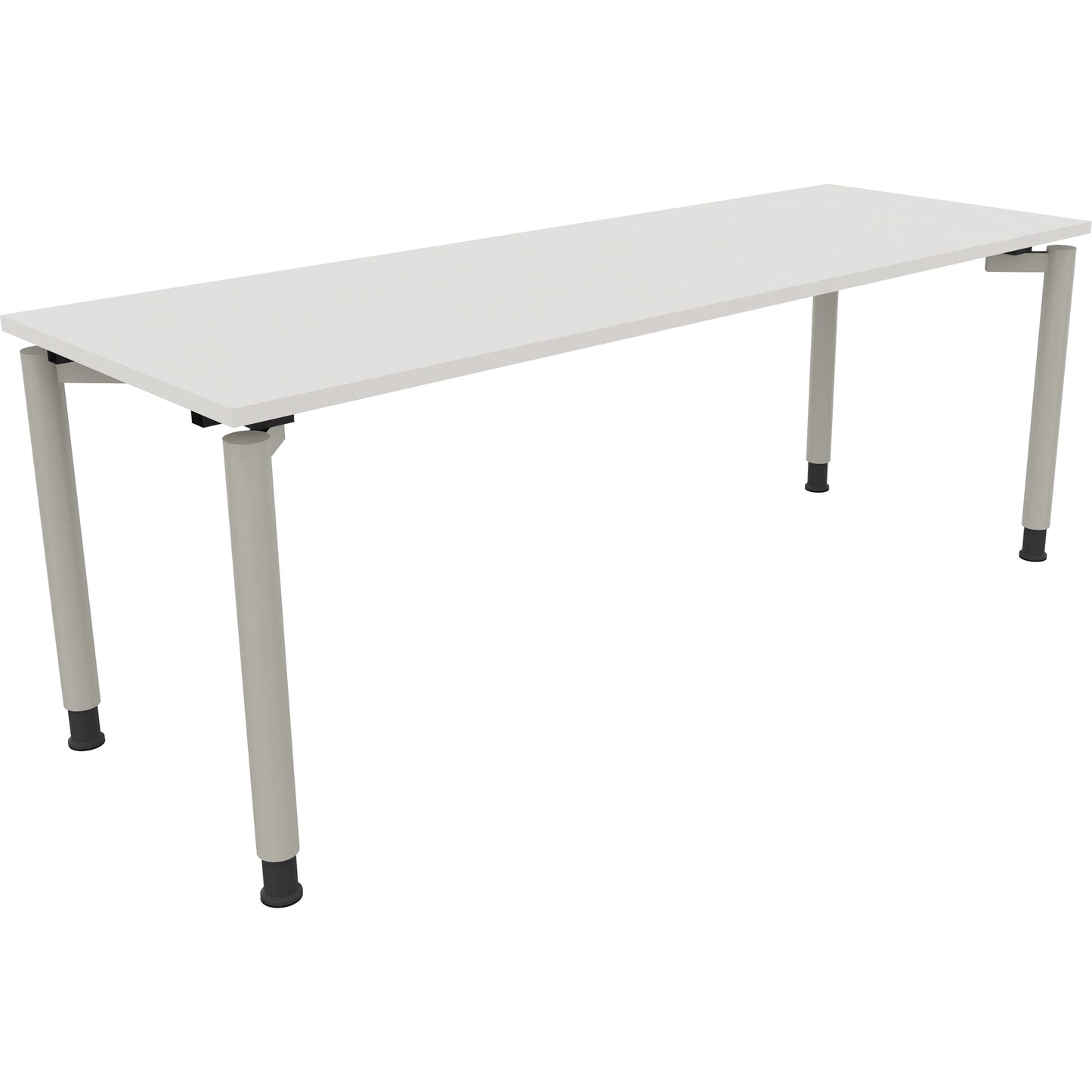 Schreibtisch all in one Maße: 2.000 x 680-820 x 700 mm (B x H x T) Holz diamant weiß
