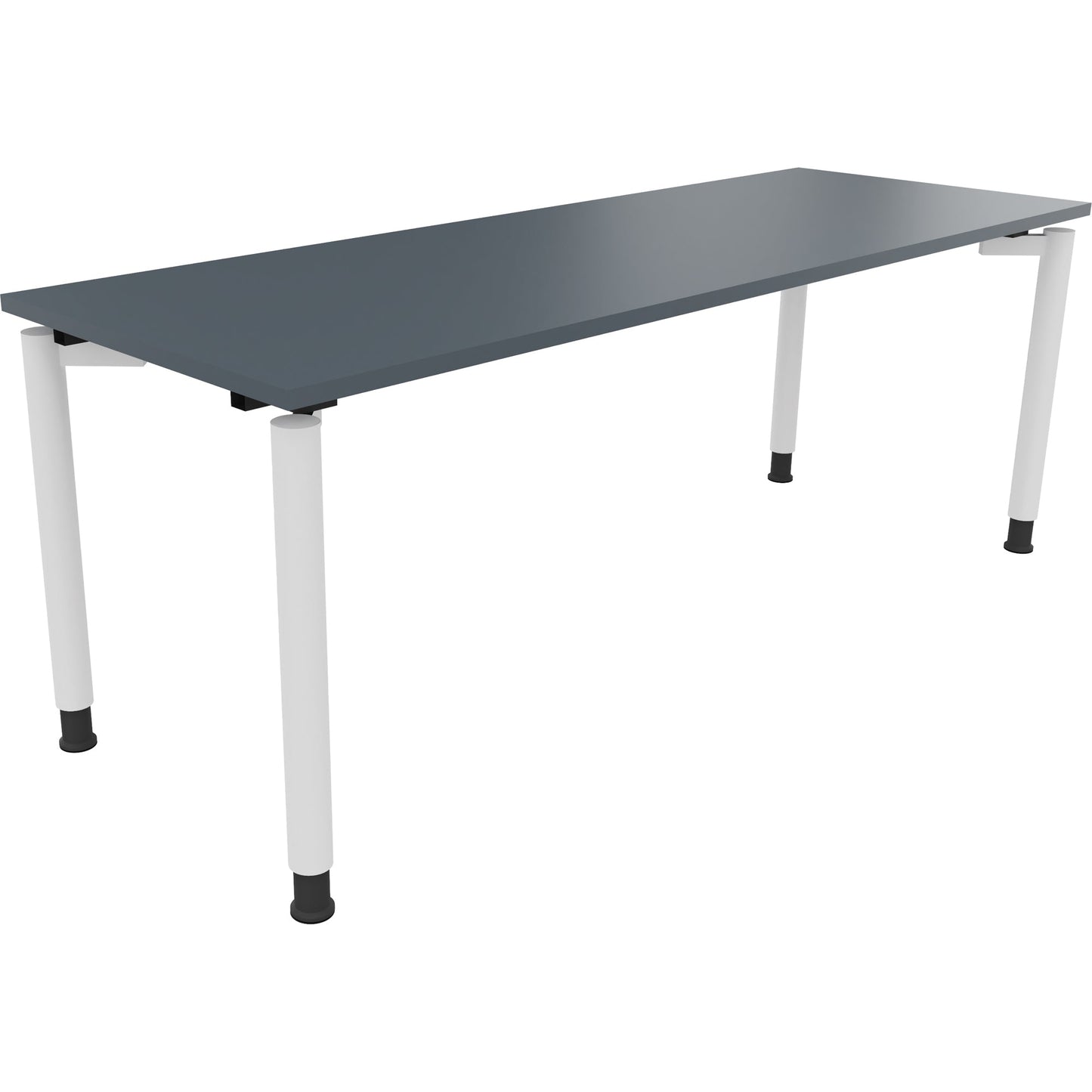 Schreibtisch all in one Maße: 2.000 x 680-820 x 700 mm (B x H x T) Holz lavagrau