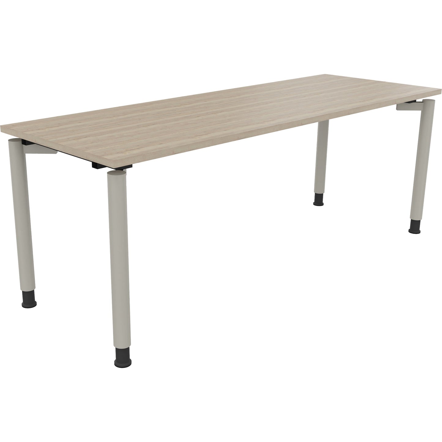 Schreibtisch all in one Maße: 2.000 x 680-820 x 700 mm (B x H x T) Holz eiche natur