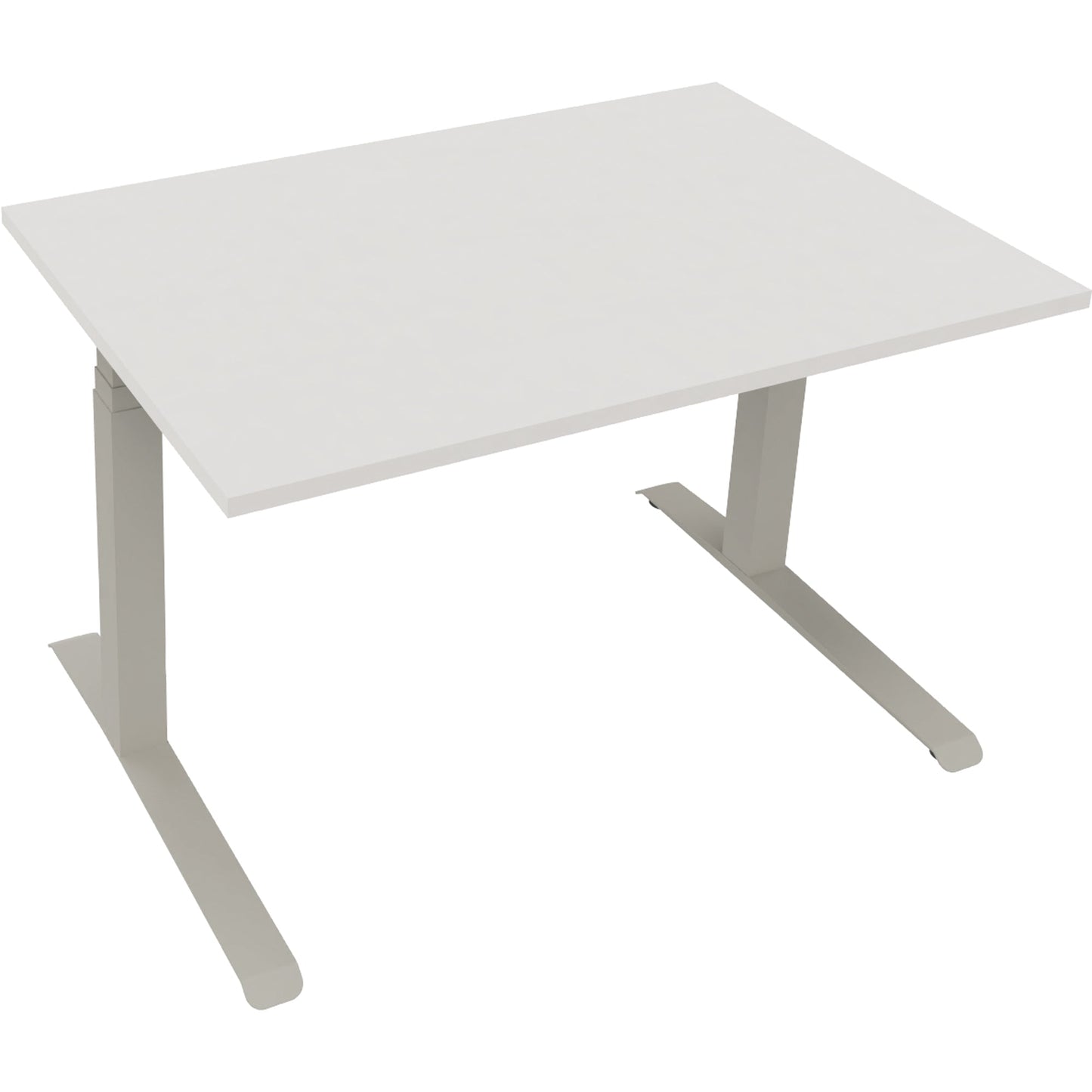 Schreibtisch all in one Maße: 1.200 x 645-1.275 x 800 mm (B x H x T) Holz diamant weiß