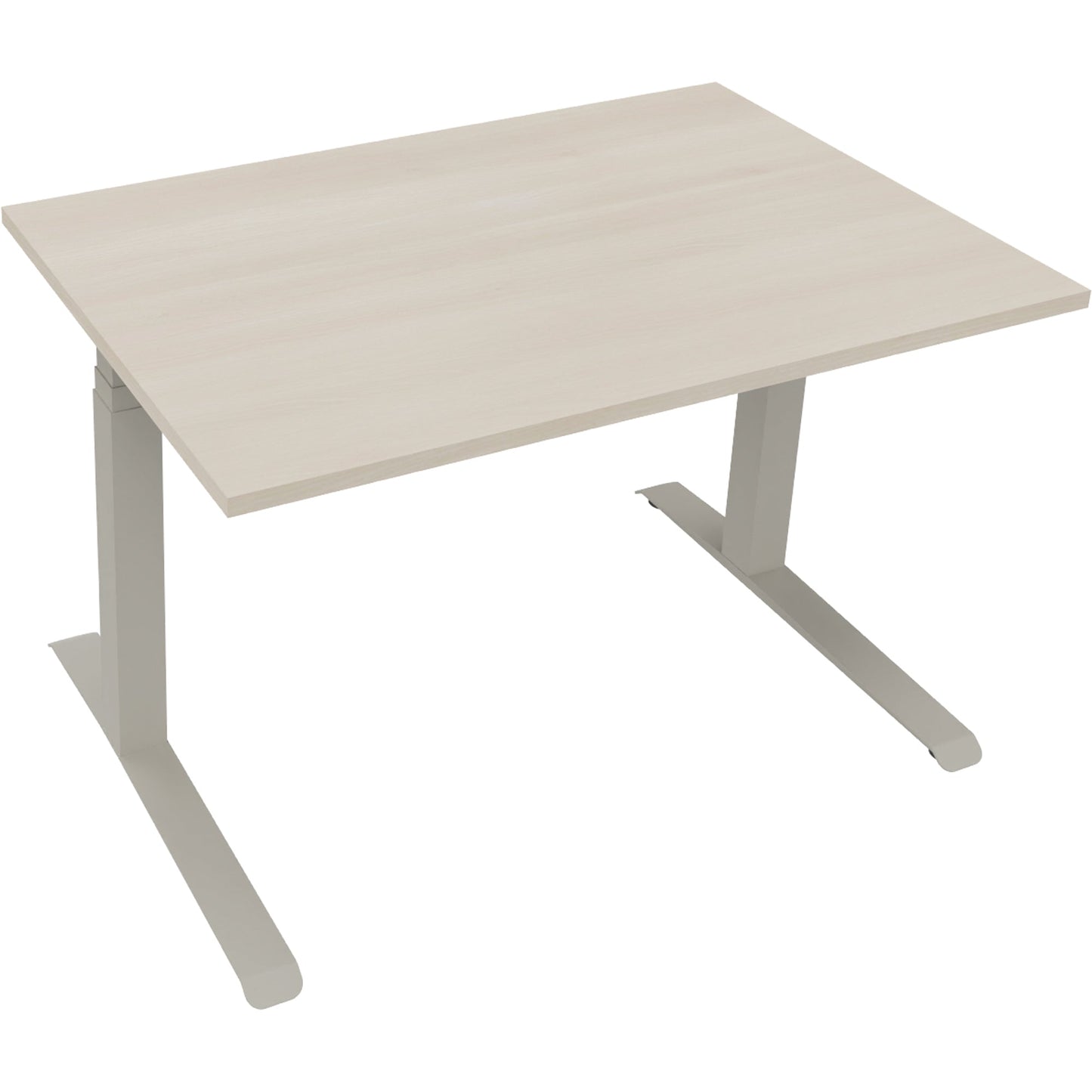 Schreibtisch all in one Maße: 1.200 x 645-1.275 x 800 mm (B x H x T) Holz akazie hell
