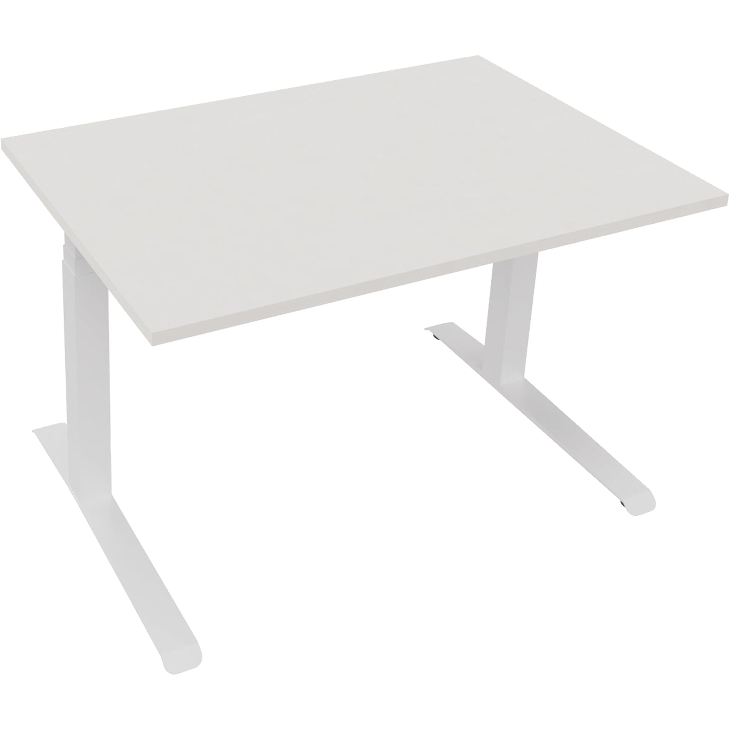 Schreibtisch all in one Maße: 1.200 x 645-1.275 x 800 mm (B x H x T) Holz diamant weiß