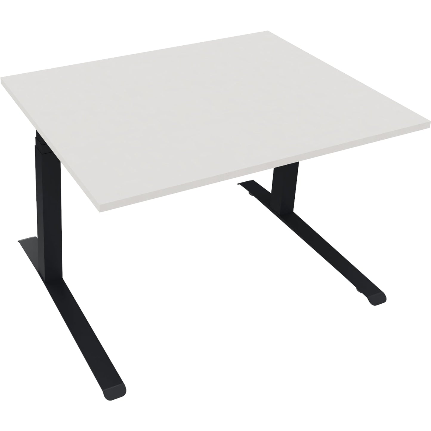 Schreibtisch all in one Maße: 1.200 x 645-1.275 x 900 mm (B x H x T) Holz diamant weiß