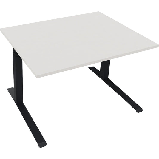 Schreibtisch all in one Maße: 1.200 x 645-1.275 x 900 mm (B x H x T) Holz diamant weiß