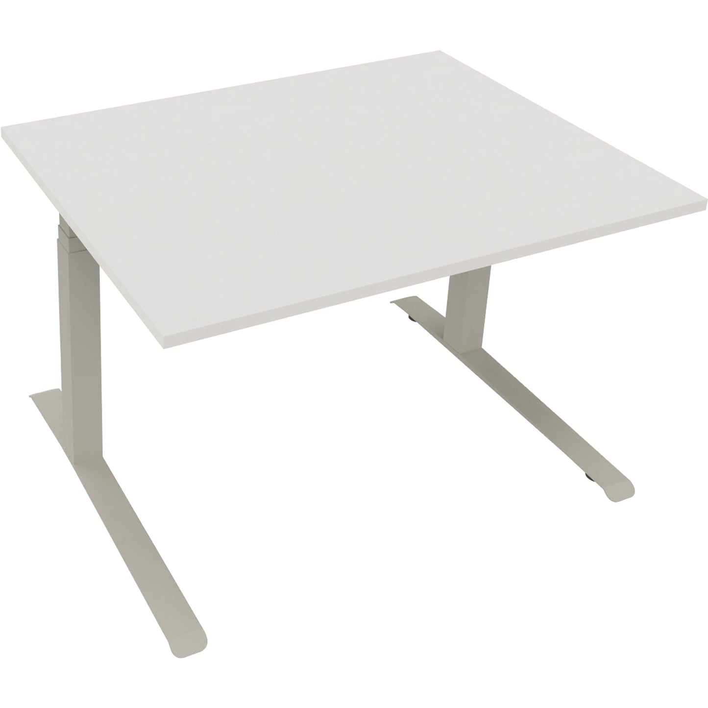 Schreibtisch all in one Maße: 1.200 x 645-1.275 x 900 mm (B x H x T) Holz diamant weiß