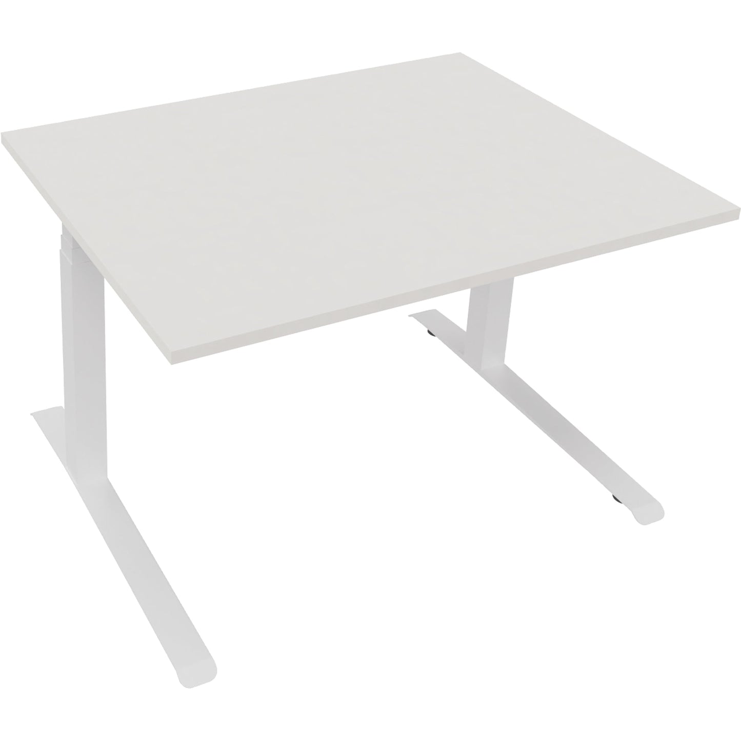 Schreibtisch all in one Maße: 1.200 x 645-1.275 x 900 mm (B x H x T) Holz diamant weiß