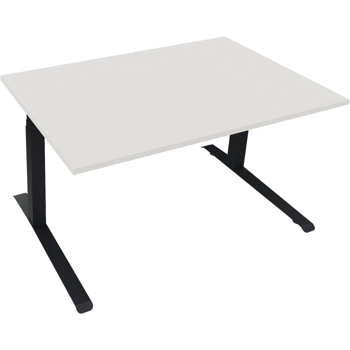 Schreibtisch all in one Maße: 1.400 x 645-1.275 x 900 mm (B x H x T) Holz diamant weiß