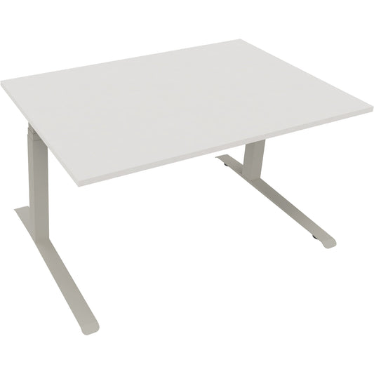 Schreibtisch all in one Maße: 1.400 x 645-1.275 x 900 mm (B x H x T) Holz diamant weiß