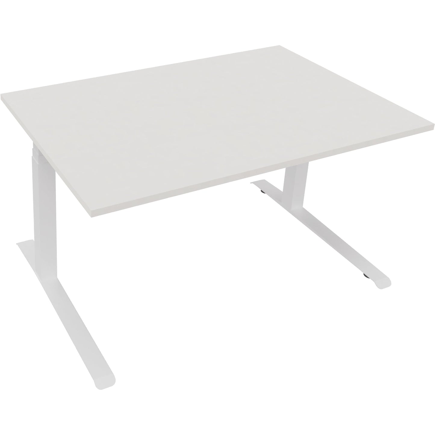 Schreibtisch all in one Maße: 1.400 x 645-1.275 x 900 mm (B x H x T) Holz diamant weiß