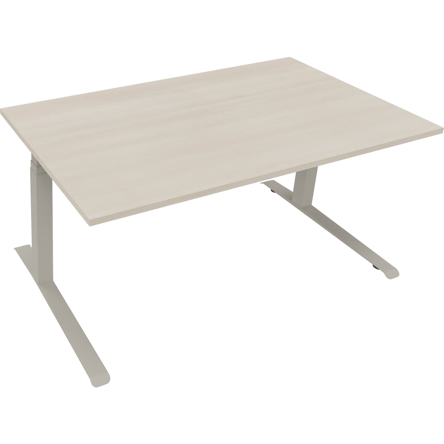 Schreibtisch all in one Maße: 1.600 x 645-1.275 x 900 mm (B x H x T) Holz akazie hell