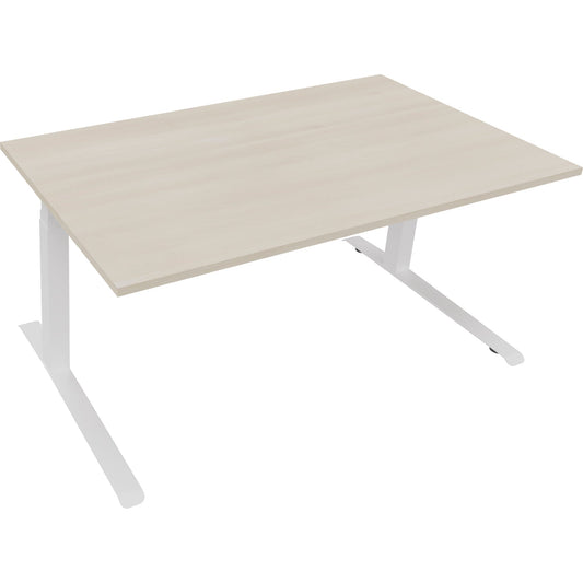 Schreibtisch all in one Maße: 1.600 x 645-1.275 x 900 mm (B x H x T) Holz akazie hell