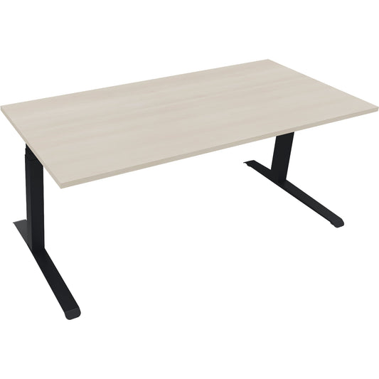 Schreibtisch all in one Maße: 1.800 x 645-1.275 x 800 mm (B x H x T) Holz akazie hell
