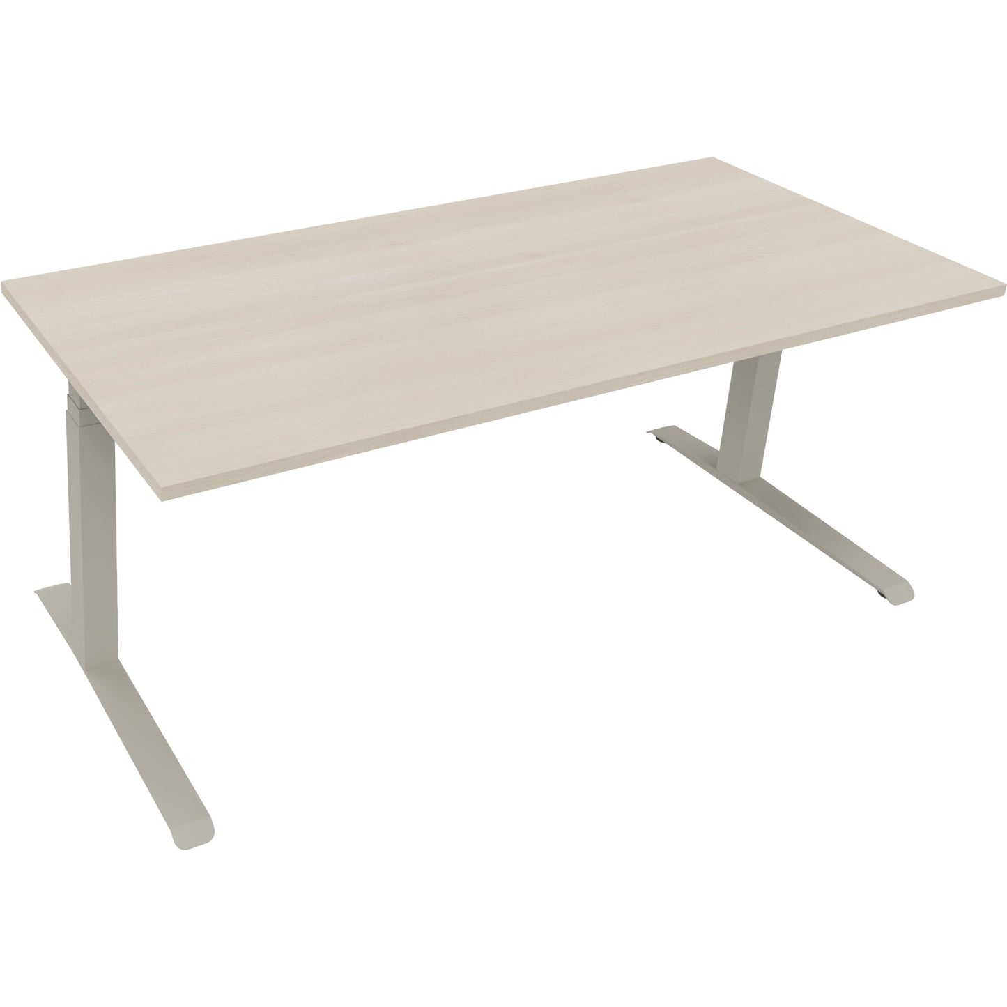 Schreibtisch all in one Maße: 1.800 x 645-1.275 x 800 mm (B x H x T) Holz akazie hell