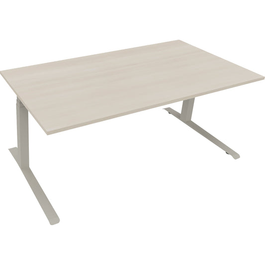 Schreibtisch all in one Maße: 1.800 x 645-1.275 x 900 mm (B x H x T) Holz akazie hell