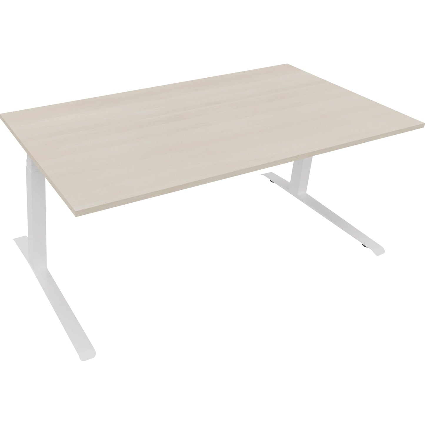Schreibtisch all in one Maße: 1.800 x 645-1.275 x 900 mm (B x H x T) Holz akazie hell