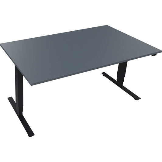 Schreibtisch Move 2.0 Maße: 1.600 x 625-1.285 x 900 mm (B x H x H x T) Holz lavagrau