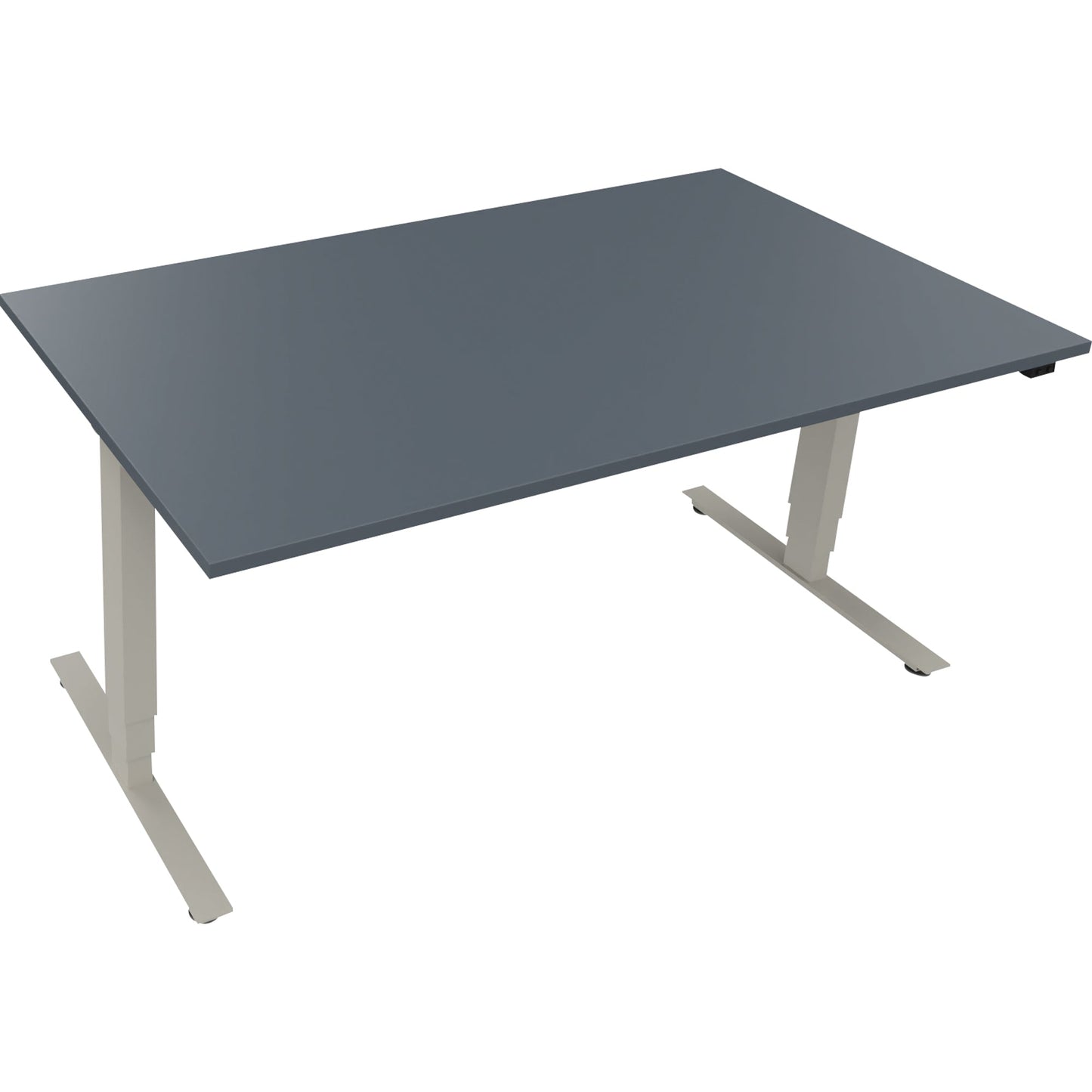 Schreibtisch Maße: 1.600 x 625-1.285 x 900 mm (B x H x T) Holz lavagrau