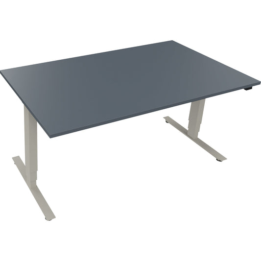 Schreibtisch Maße: 1.600 x 625-1.285 x 900 mm (B x H x T) Holz lavagrau