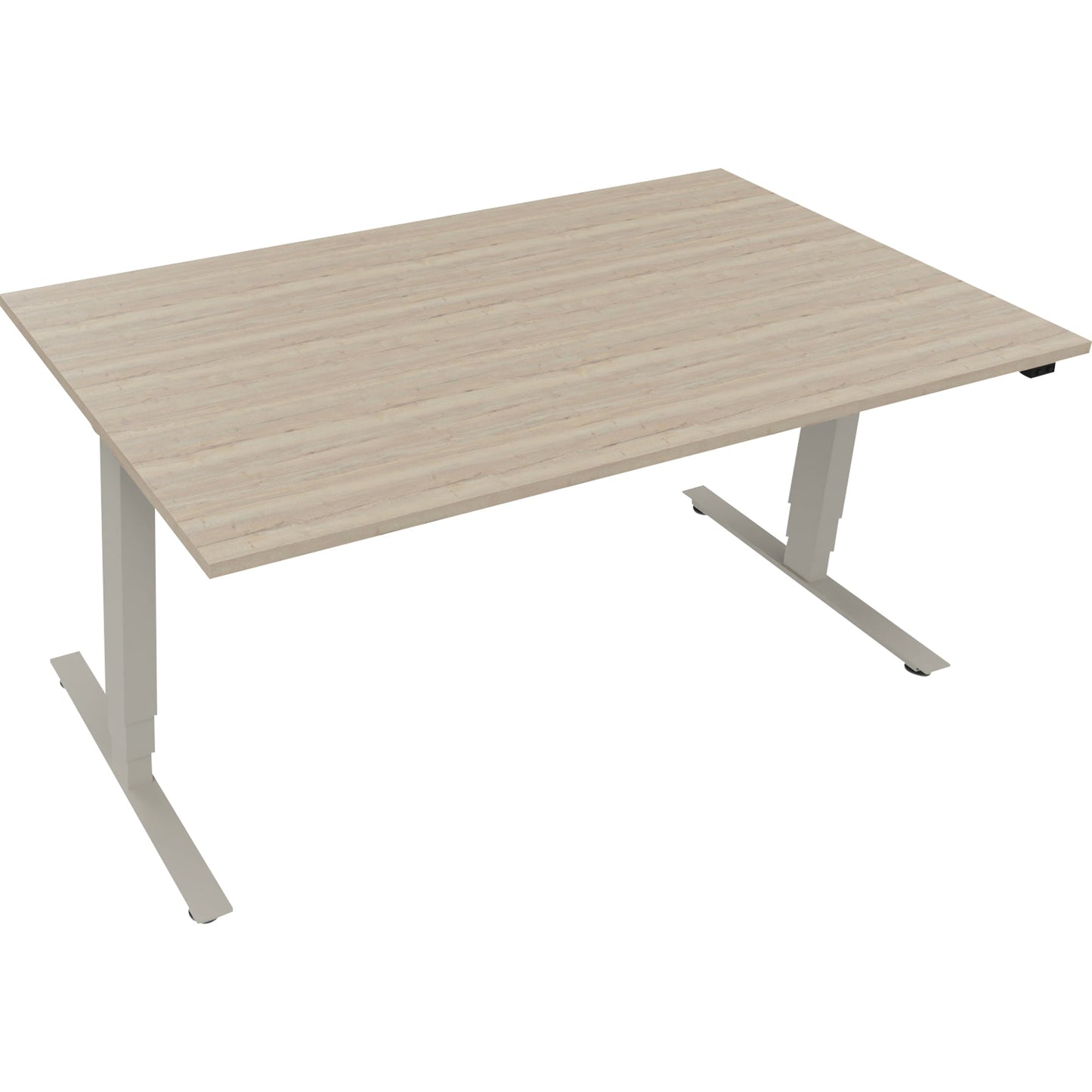 Schreibtisch Maße: 1.600 x 625-1.285 x 900 mm (B x H x T) Holz eiche natur