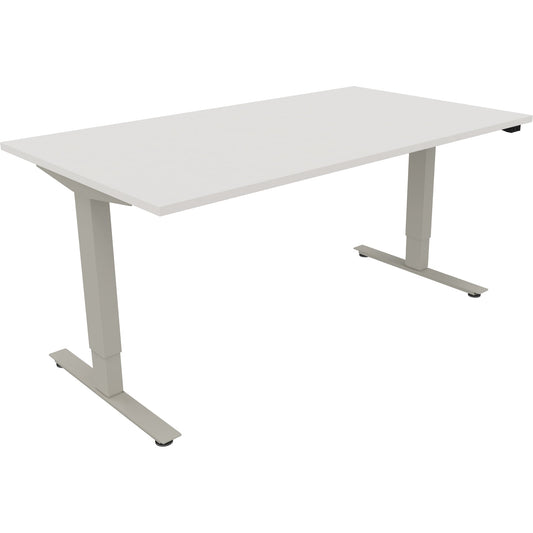 Schreibtisch Maße: 1.600 x 625-1.285 x 900 mm (B x H x T) Holz diamant weiß