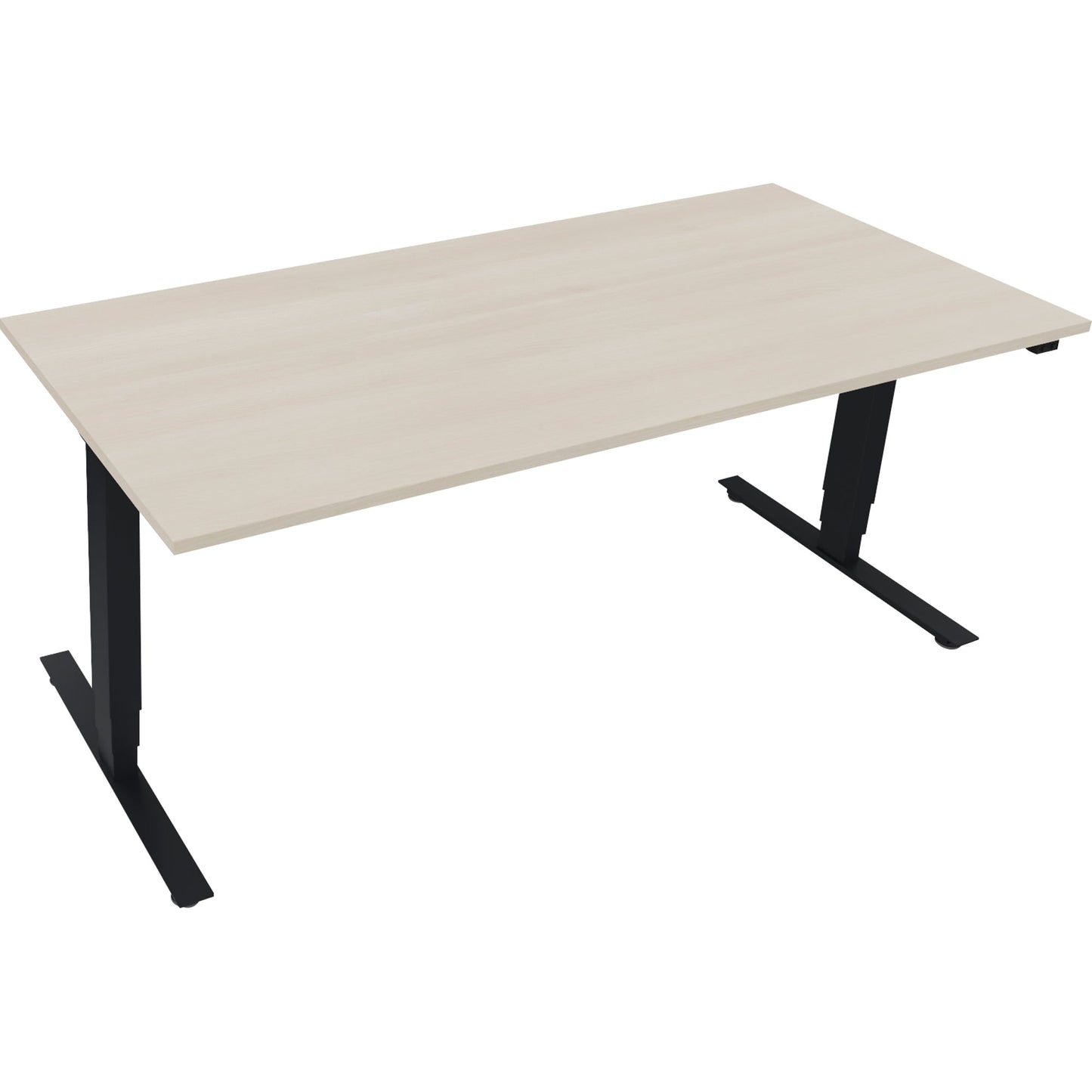 Schreibtisch Maße: 1.800 x 625-1.285 x 800 mm (B x H x T) Holz akazie hell