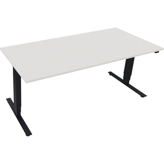 Schreibtisch Maße: 1.800 x 625-1.285 x 800 mm (B x H x T) Holz diamant weiß