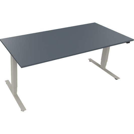 Schreibtisch Maße: 1.800 x 625-1.285 x 800 mm (B x H x T) Holz lavagrau