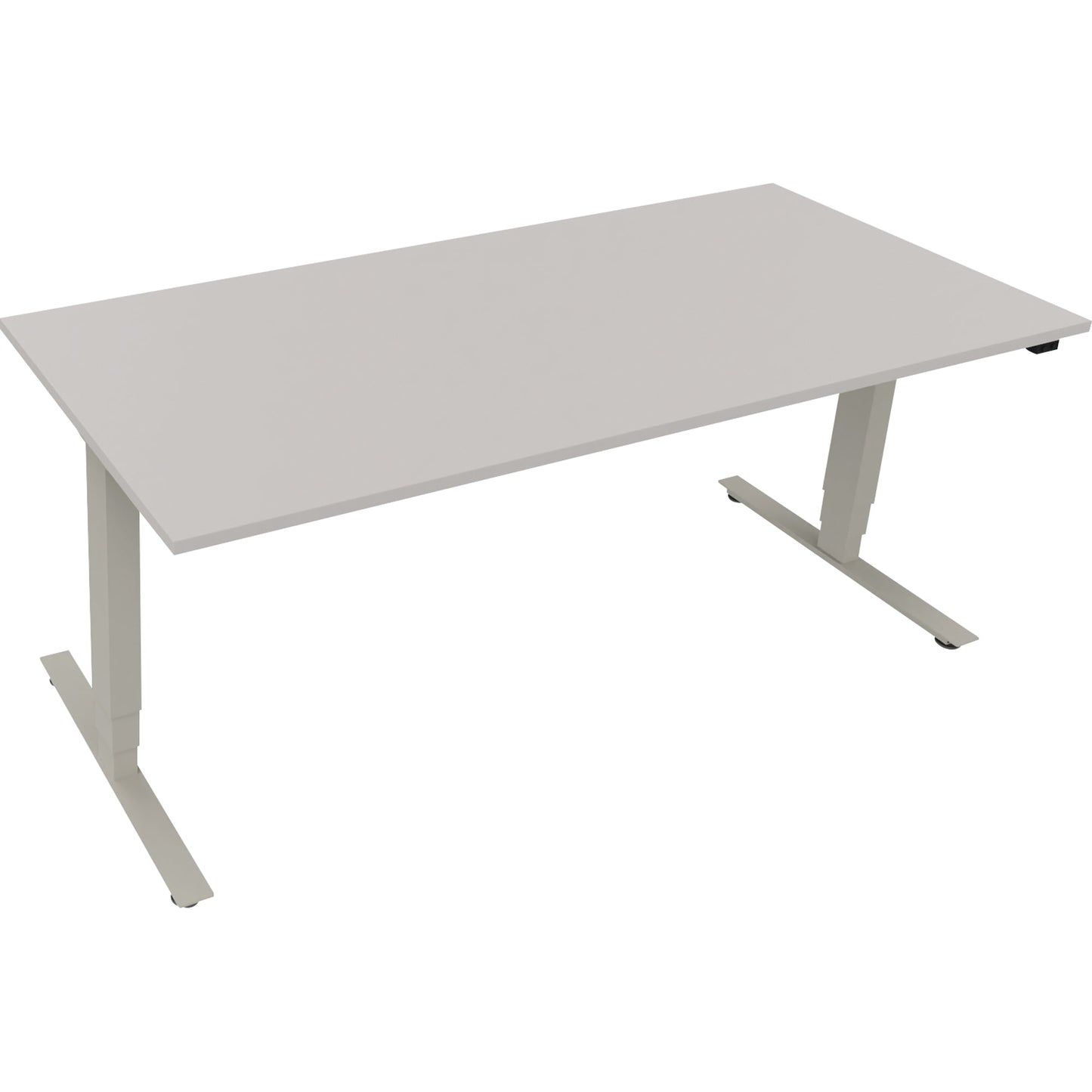 Schreibtisch Maße: 1.800 x 625-1.285 x 800 mm (B x H x T) Holz lichtgrau