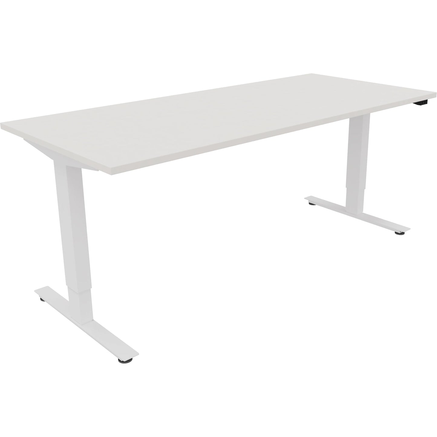 Schreibtisch Maße: 1.800 x 625-1.285 x 800 mm (B x H x T) Holz diamant weiß
