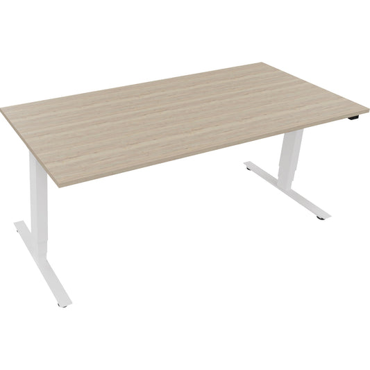Schreibtisch Maße: 1.800 x 625-1.285 x 800 mm (B x H x T) Holz eiche natur