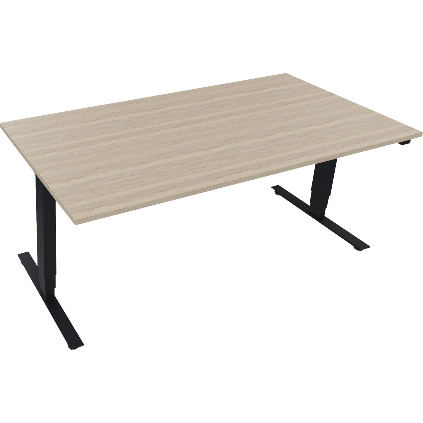 Schreibtisch Maße: 1.800 x 625-1.285 x 900 mm (B x H x T) Holz eiche natur