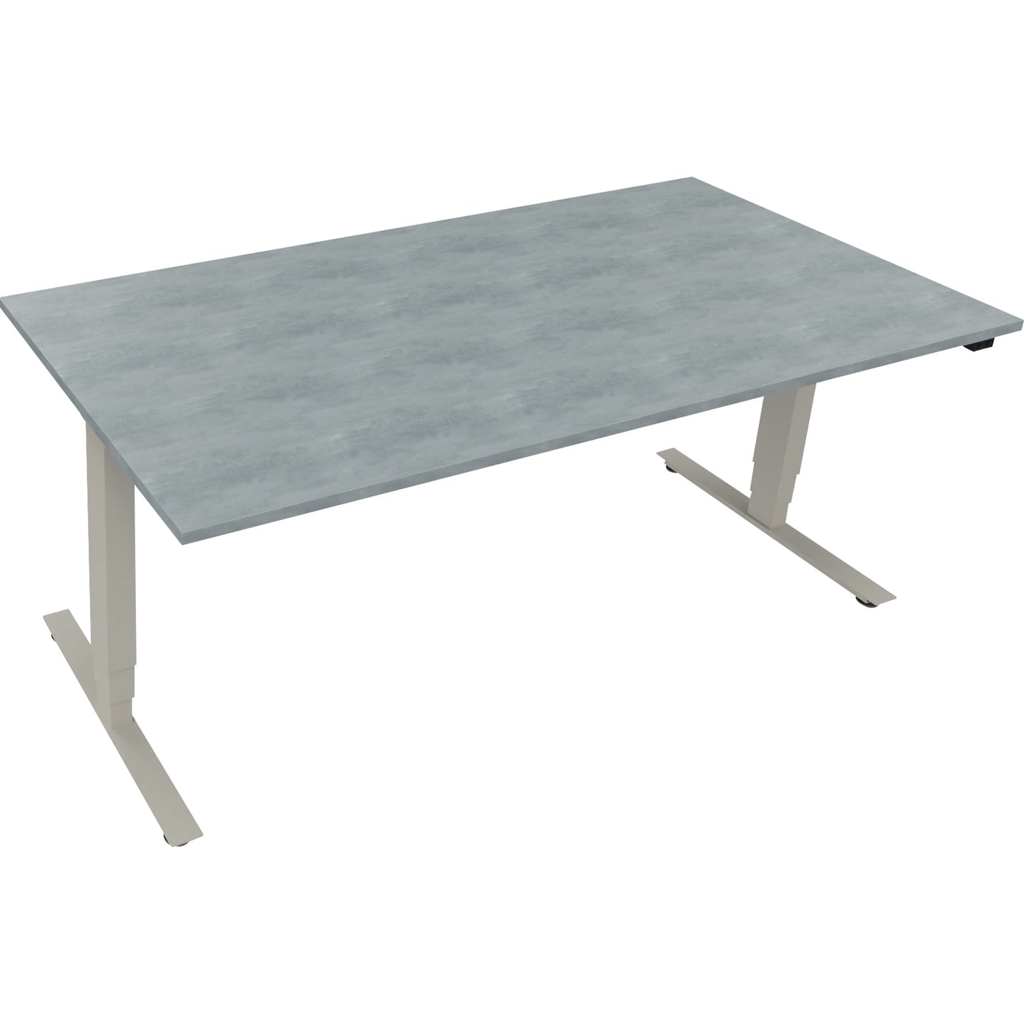 Schreibtisch Maße: 1.800 x 625-1.285 x 900 mm (B x H x T) Holz beton hell