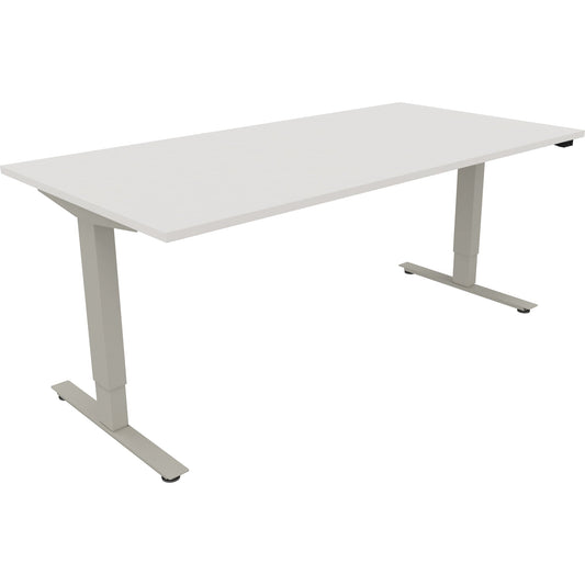 Schreibtisch Maße: 1.800 x 625-1.285 x 900 mm (B x H x T) Holz diamant weiß