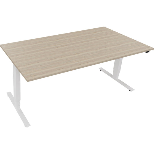 Schreibtisch Maße: 1.800 x 625-1.285 x 900 mm (B x H x T) Holz eiche natur