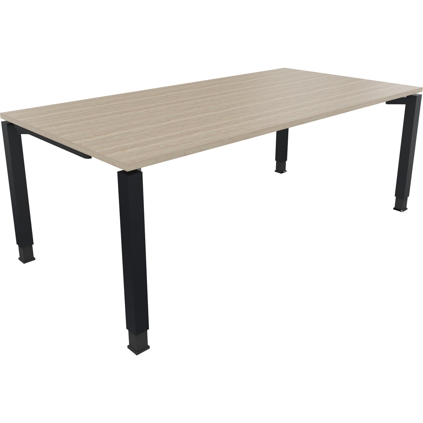 Schreibtisch all in one Maße: 2.000 x 680-820 x 1.000 mm (B x H x T) Holz eiche natur