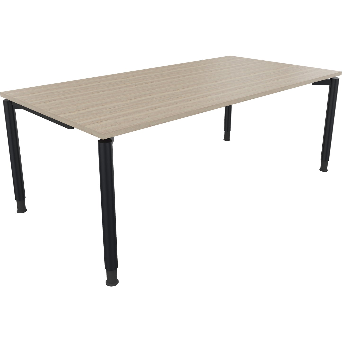 Schreibtisch all in one Maße: 2.000 x 680-820 x 1.000 mm (B x H x T) Holz eiche natur