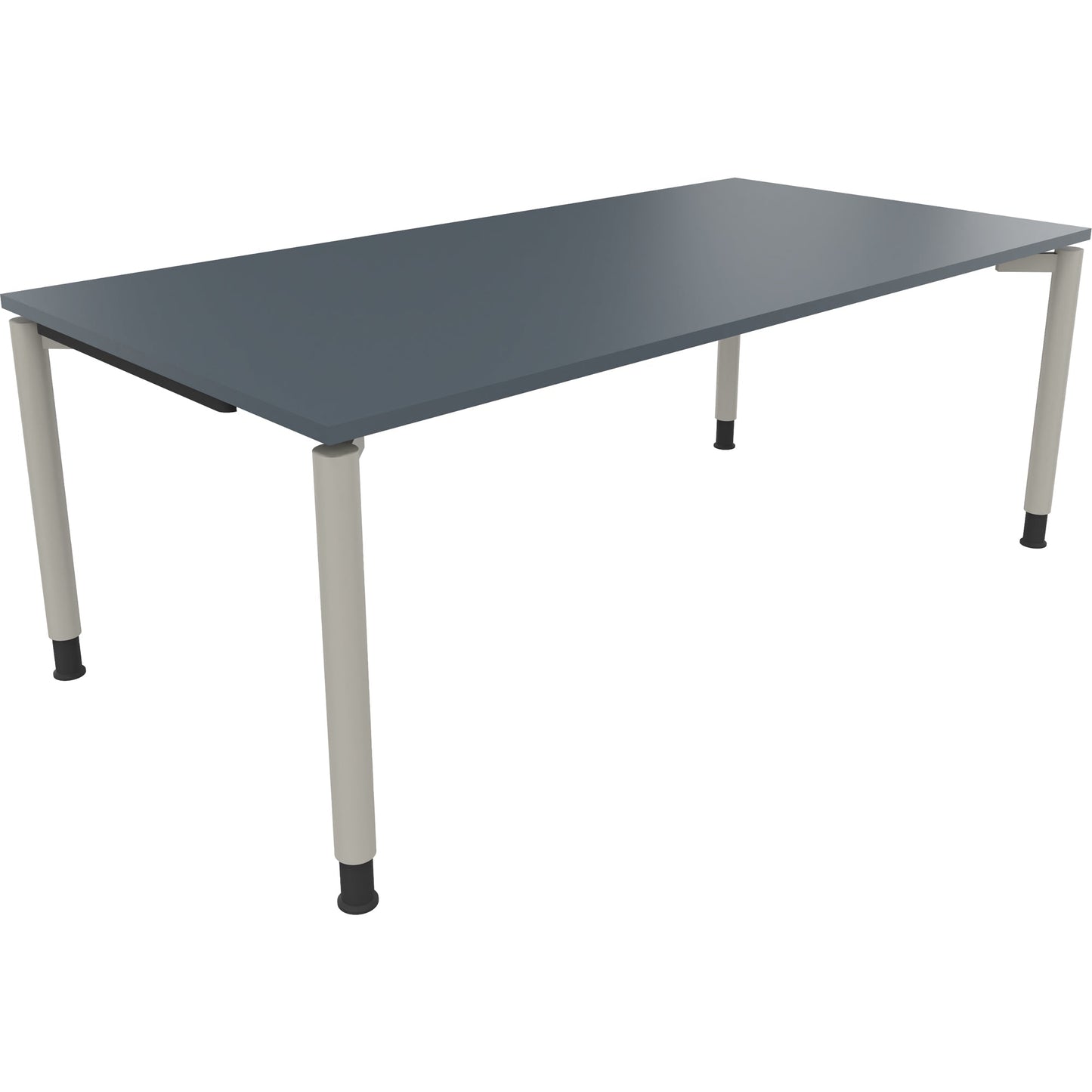 Schreibtisch all in one Maße: 2.000 x 680-820 x 1.000 mm (B x H x T) Holz lavagrau