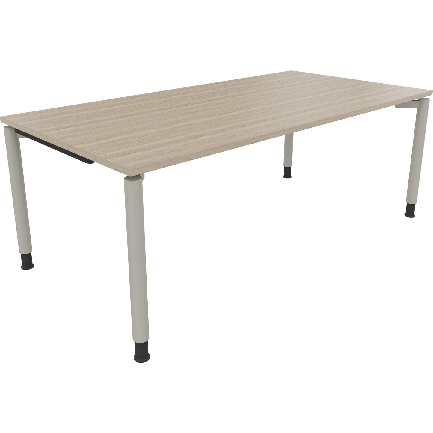 Schreibtisch all in one Maße: 2.000 x 680-820 x 1.000 mm (B x H x T) Holz eiche natur