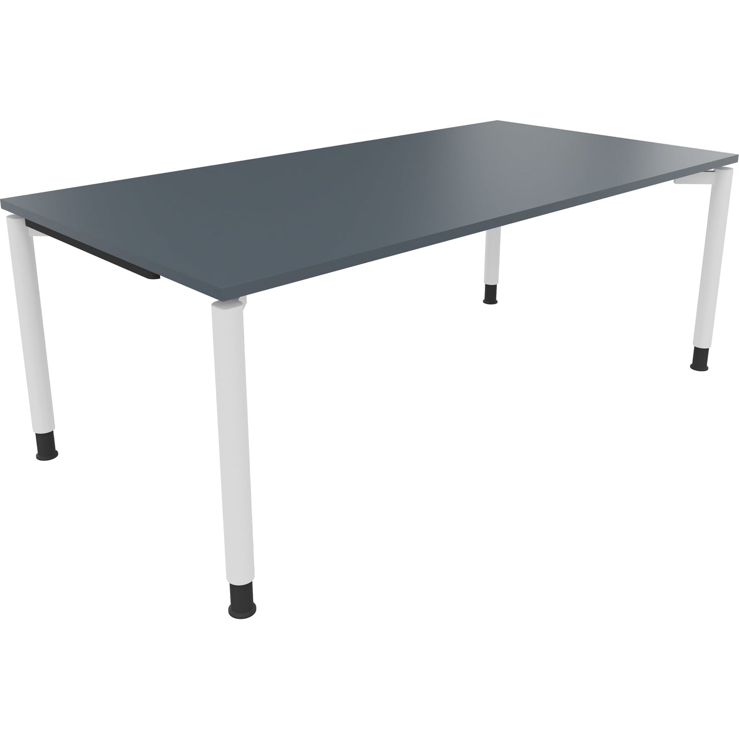 Schreibtisch all in one Maße: 2.000 x 680-820 x 1.000 mm (B x H x T) Holz lavagrau