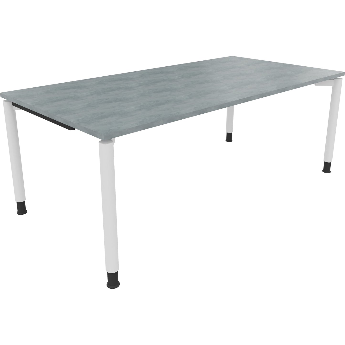Schreibtisch all in one Maße: 2.000 x 680-820 x 1.000 mm (B x H x T) Holz beton hell