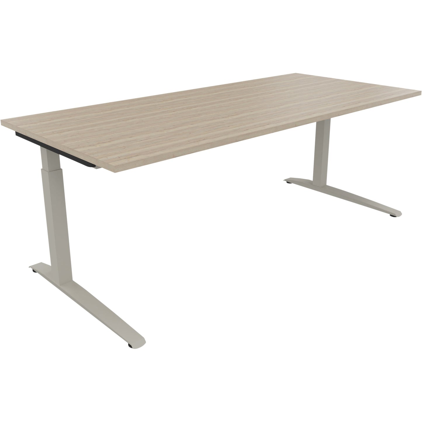 Schreibtisch all in one Maße: 2.000 x 650-850 x 900 mm (B x H x T) Holz eiche natur