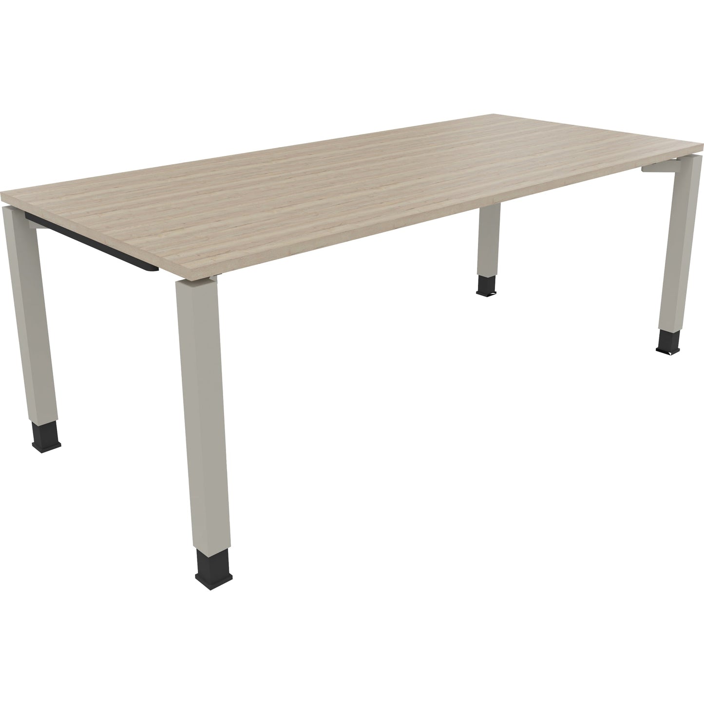 Schreibtisch all in one Maße: 2.000 x 680-820 x 900 mm (B x H x T) Holz eiche natur