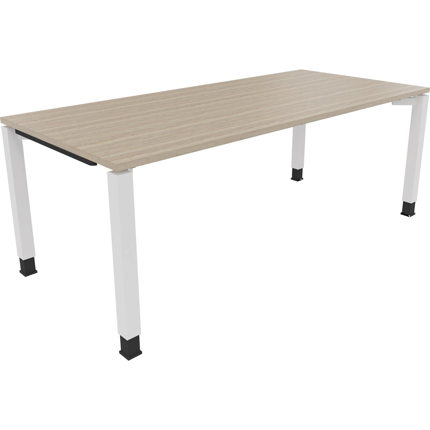 Schreibtisch all in one Maße: 2.000 x 680-820 x 900 mm (B x H x T) Holz eiche natur