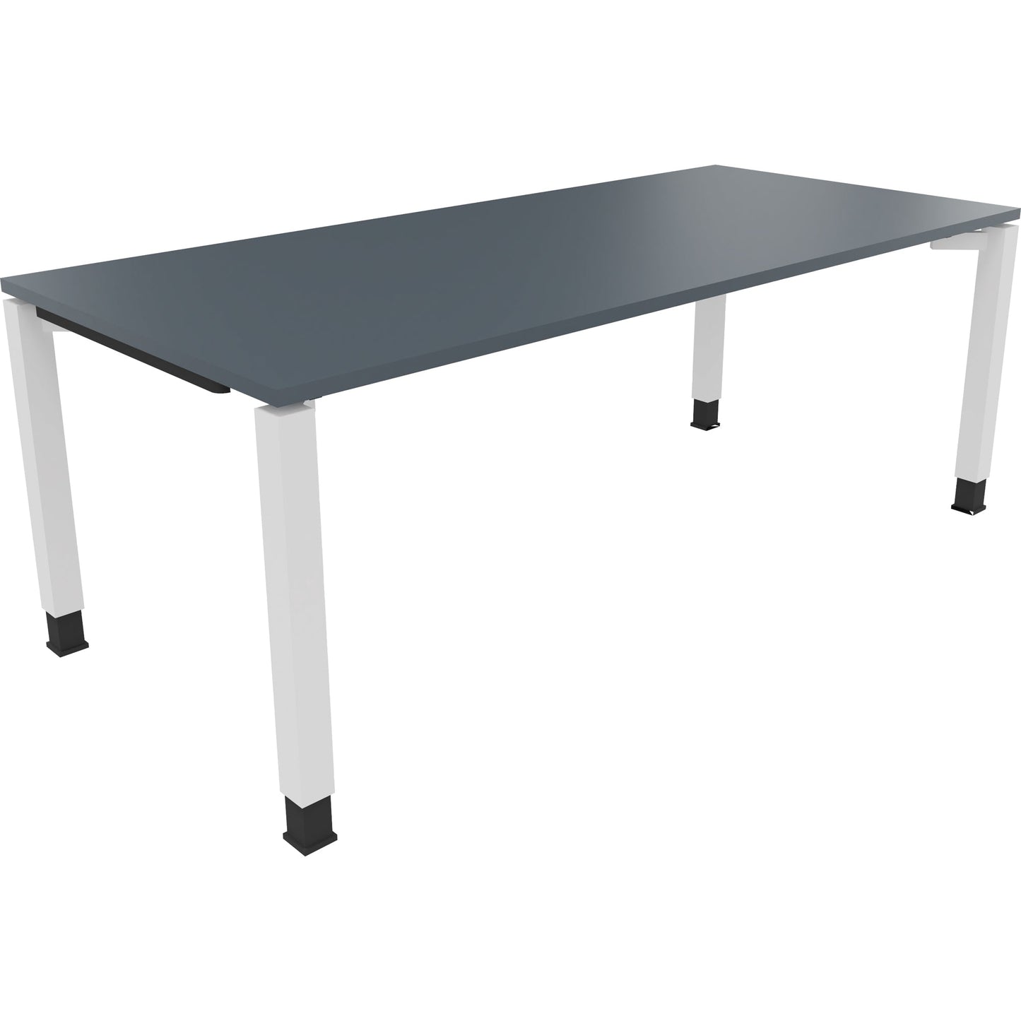 Schreibtisch all in one Maße: 2.000 x 680-820 x 900 mm (B x H x T) Holz lavagrau