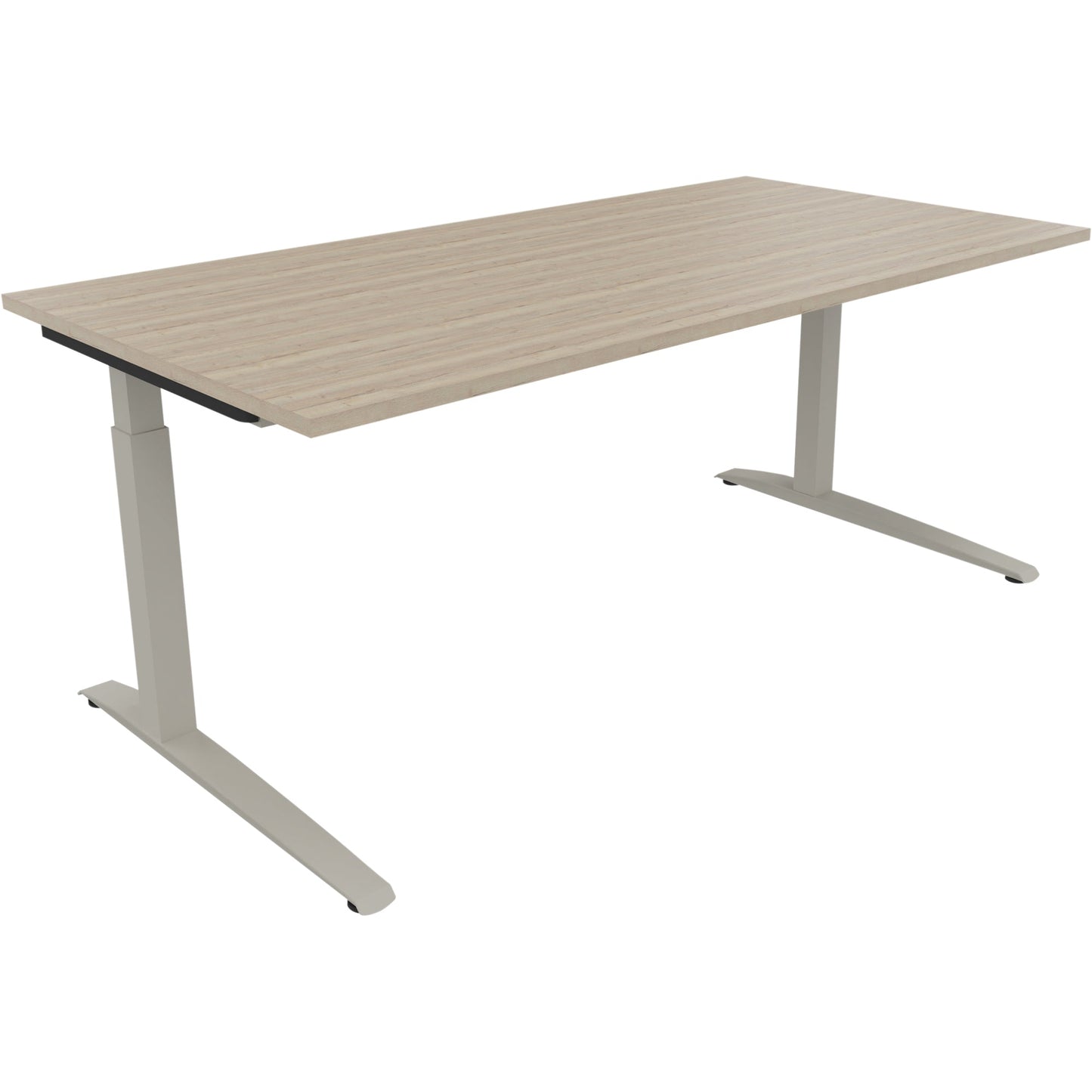 Schreibtisch all in one Maße: 1.800 x 650-850 x 900 mm (B x H x T) Holz eiche natur