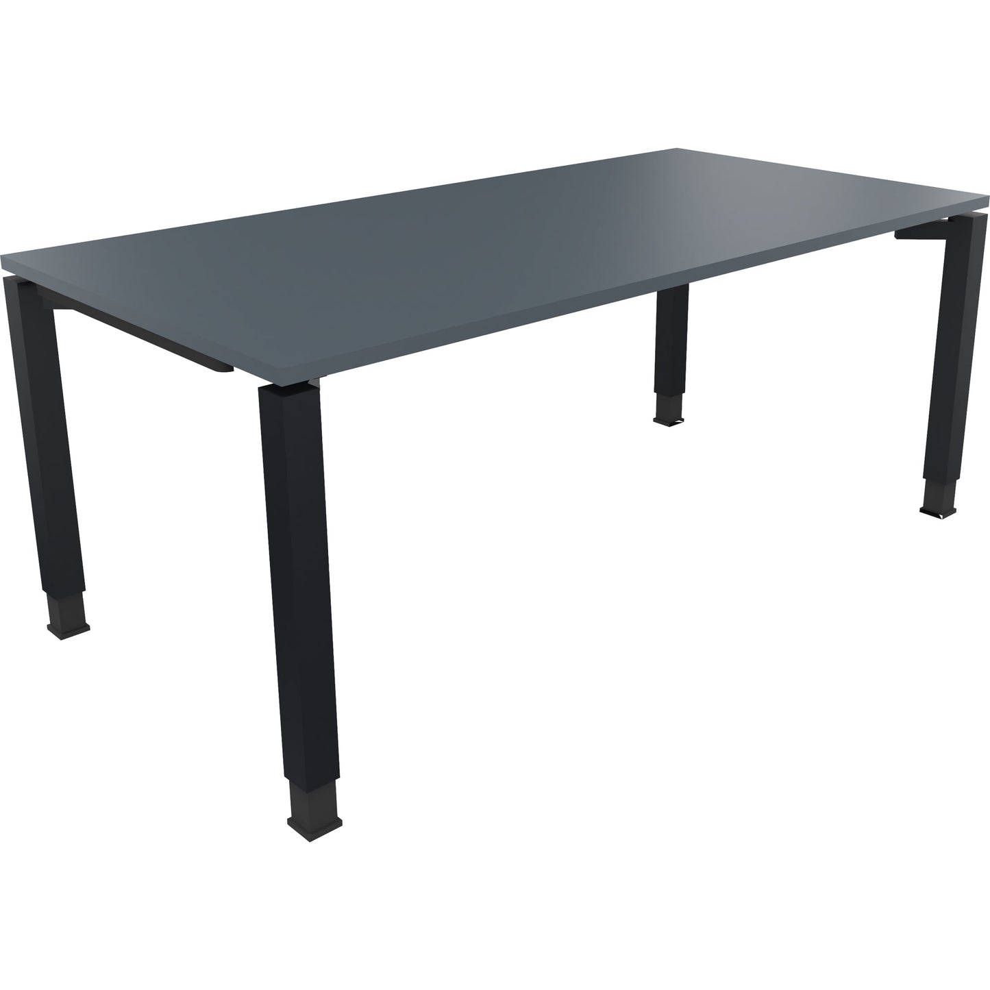 Schreibtisch all in one Maße: 1.800 x 680-820 x 900 mm (B x H x T) Holz lavagrau