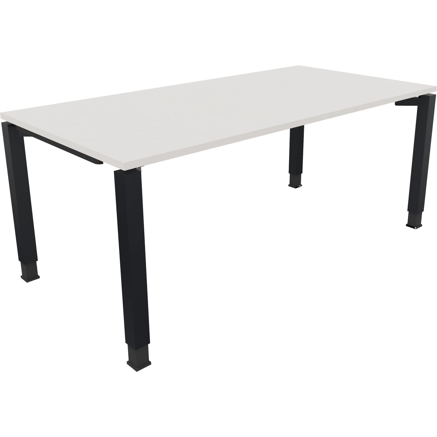Schreibtisch all in one Maße: 1.800 x 680-820 x 900 mm (B x H x T) Holz diamantweiß
