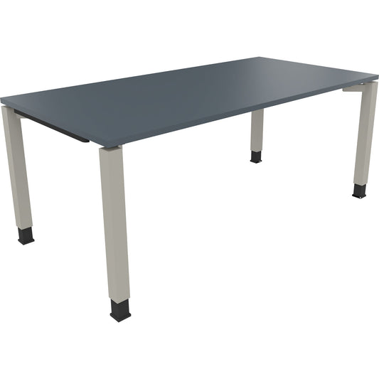 Schreibtisch all in one Maße: 1.800 x 680-820 x 900 mm (B x H x T) Holz lavagrau